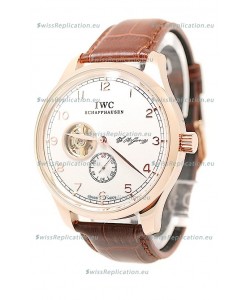 IWC Portuguese Regulateur Tourbillon Japanese Rose Gold Watch 