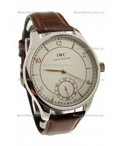 IWC Portugese Automatic Steel Watch in Brown Strap