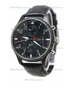 IWC Pilot Spitfire Automatic Japanese PVD Watch in Black 
