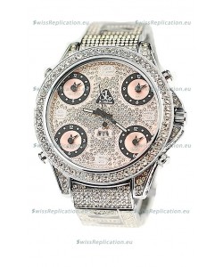 Jacob & Co Diamond Watch in Pink Subdials