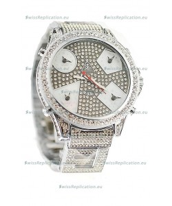 Jacob & Co Diamond Japanese Replica Watch in Grey Diamond Dial