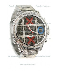 Jacob & Co Diamond Japanese Replica Watch in Black Dial
