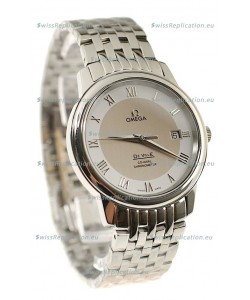 Omega Co-Axial Deville Japanese Steel Watch in Cream Dial