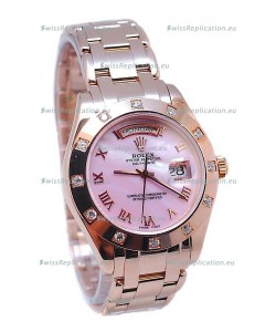 Rolex Day Date Pink Mother of Pearl Japanese Replica Watch