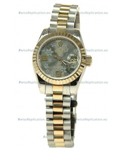 Rolex Datejust Floral Motif Ladies Swiss Replica Watch