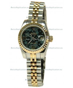Rolex Datejust Floral Motif Ladies Swiss Replica Watch