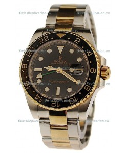 Rolex GMT Masters II Swiss Replica Two Tone Watch 