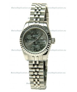 Rolex Datejust Floral Motif Ladies Swiss Replica Watch