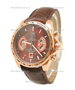 Tag Heuer Grand Carrera Japanese Replica Gold Watch