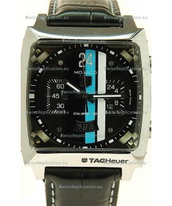 Tag Heuer Monaco Swiss Structure Japanese Replica Watch in Black Dial