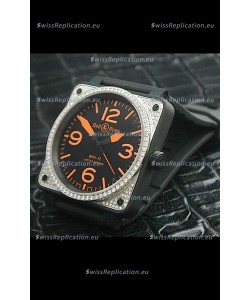 Bell and Ross BR01 92 Swiss Watch with Diamonds Bezel