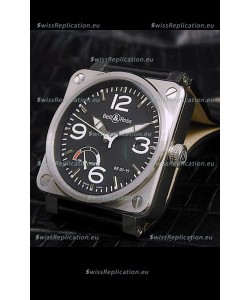 Bell and Ross BR013 97 Power Reserve Swiss Replica Watch in Black Dial