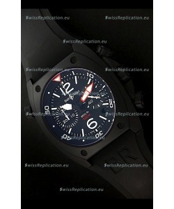 Bell and Ross BR-02 Tonneau Swiss Replica Watch in Black Dial