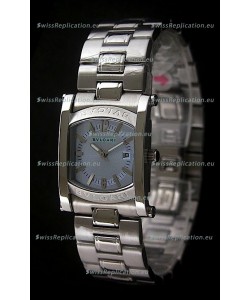 Bvlgari Assioma Japanese Replica Quartz Watch in Blue Dial