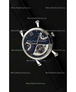 Bvlgari Sotirio Japanese Replica Automatic Watch in Blue Dial