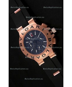 Bvlgari CH35 S Aluminium Japanese Replica Watch in Black