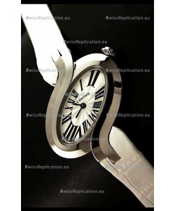 Delices De cartier Japanese Watch in White Strap