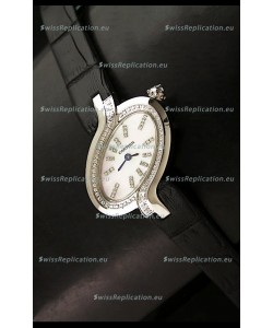 Delices De Cartier Ladies Replica Japanese Watch in White Pearl Dial