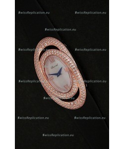 Chopard Xtravagza Swiss Replica Watch in Black Strap