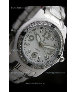 Corum Imitation Ceramics Japanese Replica Watch in White Dial