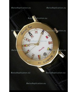 Corum Admiral's Cup Japanese Replica Watch in White Dial