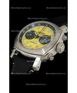 Ferrari Granturismo Swiss Replica Watch in Yellow Dial