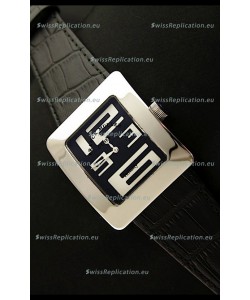 Franck Muller Geneve Infinity Japanese Steel Watch in White Numeral Markers