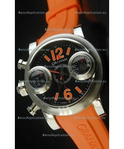 Graham Chronograph Swordfish Swiss Replica Watch in Orange Strap
