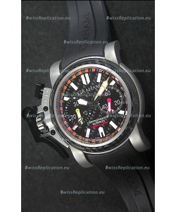Graham Chronofighter Commander Swiss Replica Watch in Black Dial