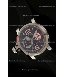 Graham Chronofighter Swiss Replica Watch in Black Dial