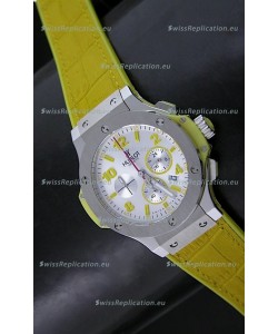 Hublot Big Bang Geneve Japanese Replica Watch in Aspen White Dial