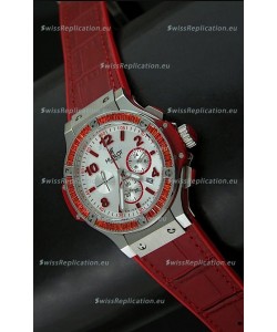 Hublot Big Bang Geneve Japanese Replica Watch in Aspen White Dial