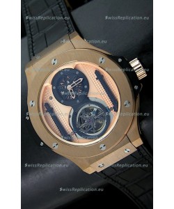 Hublot Big Bang King Power Tourbilon Japanese Replica Watch in Rose Gold