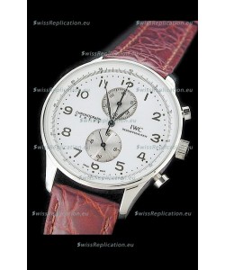IWC Schaffhausen Japanese Replica Watch in White Dial