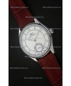 IWC Portuguese FA Jones Japanese Replica Watch in White Dial