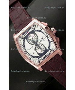 IWC Schaffhausen Japanese Replica Watch in pink Gold Casing