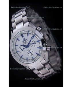 Omega Speedmaster Automatic Chronometer Watch in White Dial