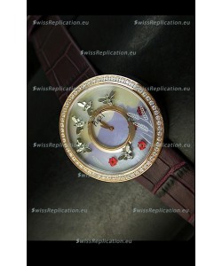 Piaget Altiplano Ultra-Thin Swiss Quartz Movement Ladies watch with Brown Strap