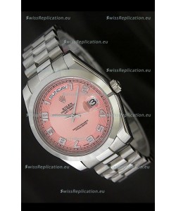 Rolex Day Date Japanese Replica Steel Watch in Champagne Dial