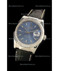 Rolex Datejust Mens Japanese Replica Watch in Blue Dial