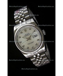 Rolex Datejust Mens Japanese Replica Watch in White Dial