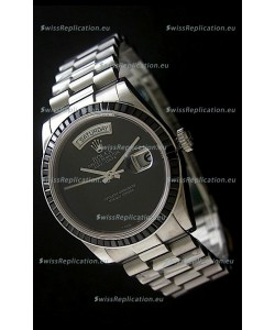 Rolex Day Date 2008 Japanese Replica Watch in Full Black Dial