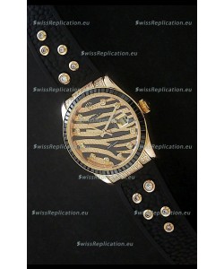 Rolex DateJust Rose Gold Diamond Japanese Replica Watch