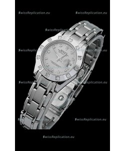 Rolex Datejust Ladies Swiss Replica Ladies Watch in Grey Dial