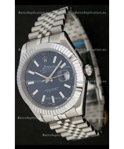 Rolex DateJust Japanese Replica Watch in Blue Dial