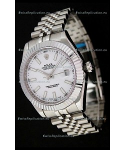 Rolex DateJust Japanese Replica Watch in White Dial