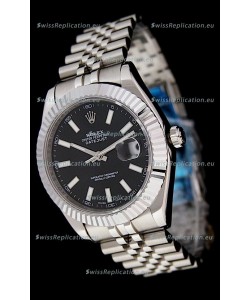 Rolex DateJust Japanese Replica Watch in Black Dial
