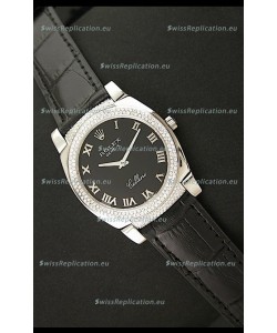 Rolex Cellini Japanese Replica Watch in Black Dial