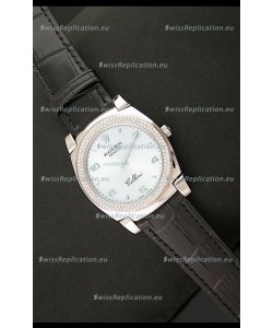 Rolex Cellini Japanese Replica Watch in Lilac Blue Dial