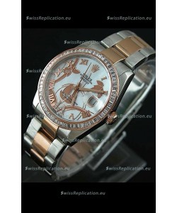 Rolex Oyster Perpetual Date Just Lady Two Tone Rose Gold Watch